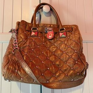 Michael Kors Leather Quilted Handbag